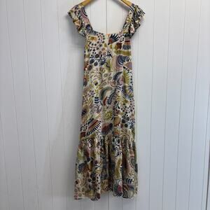 House of Harlow 1960 Womens Boho Floral Cottage Maxi Dress Size L Trad Wife NWT